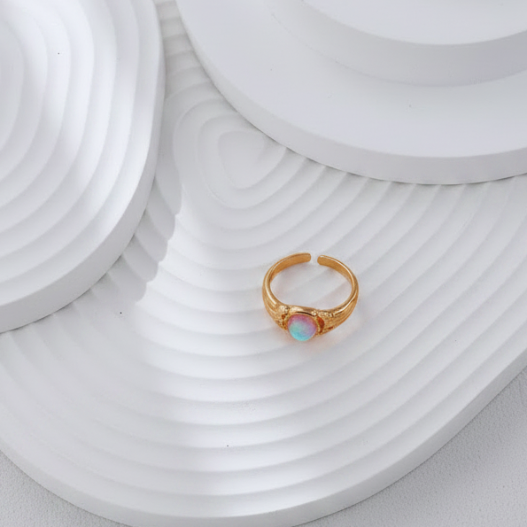 The Ethereal Aura Collection Set| Sterling Silver & Lab-Created Moonstone – view 9
