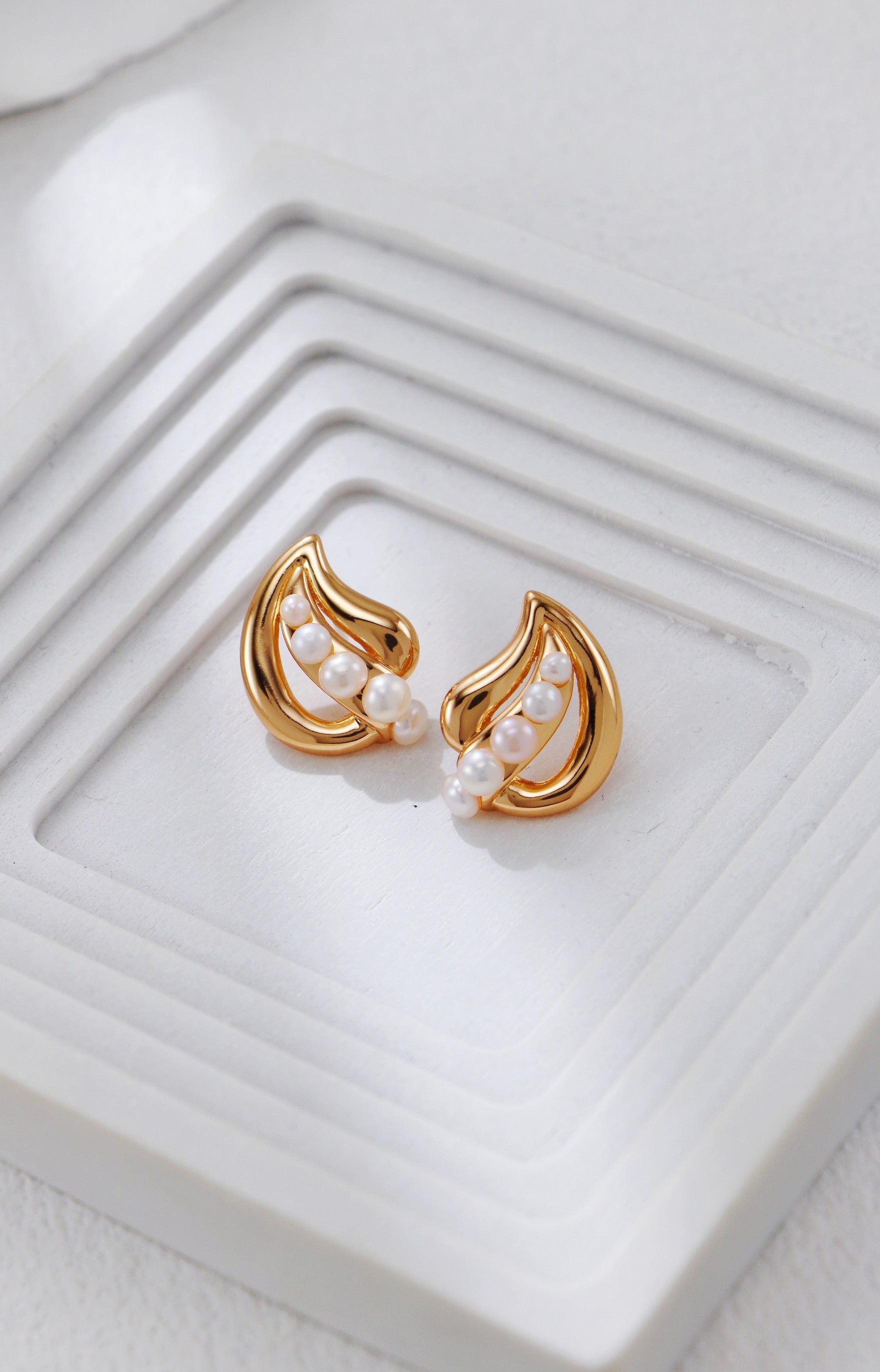 S925 Silver Ginkgo Leaf Earrings