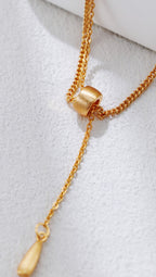 S925 Silver Double Layer Brushed Necklace