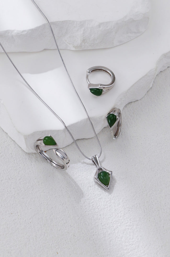 S925 Silver Hotan Jade Necklace Main Image