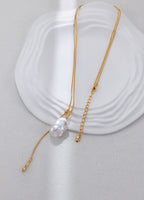 S925 Silver Baroque Pearl Necklace