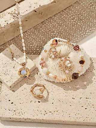 Sterling Silver Opal Necklace Main Image