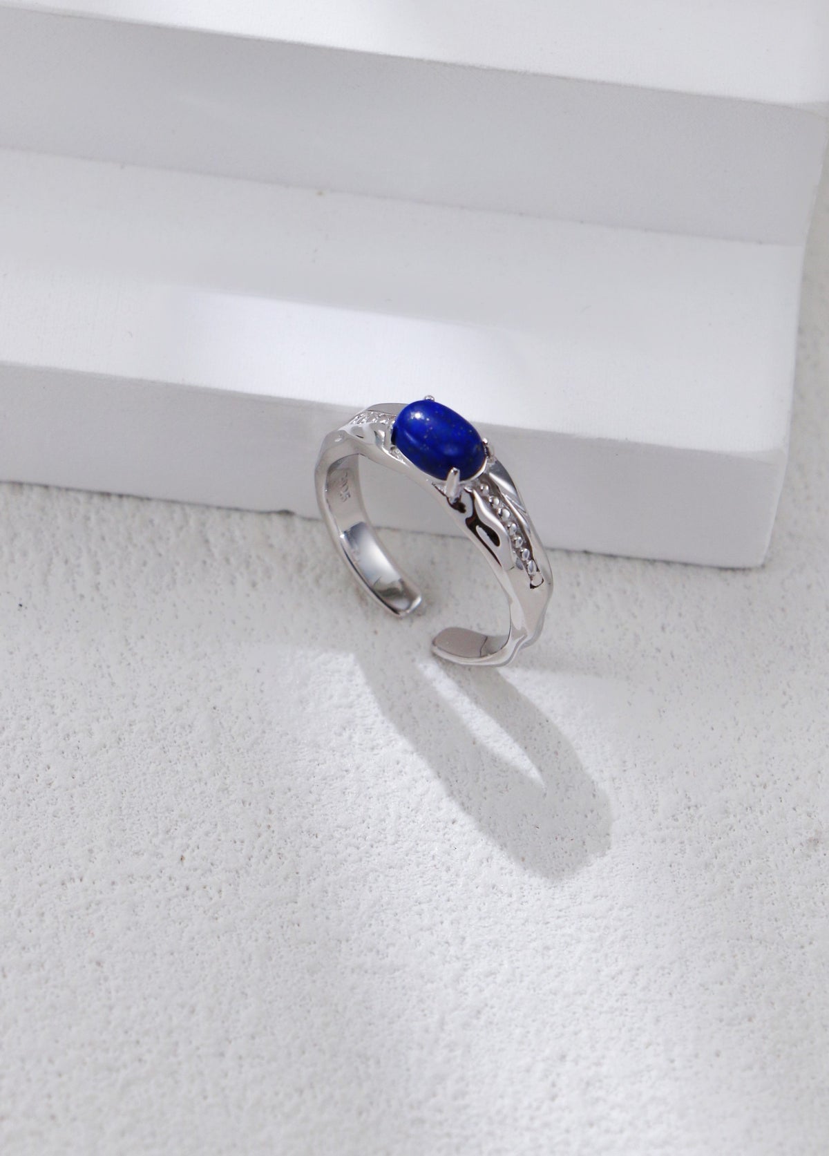 Sterling Silver Lapis Lazuli Statement Ring