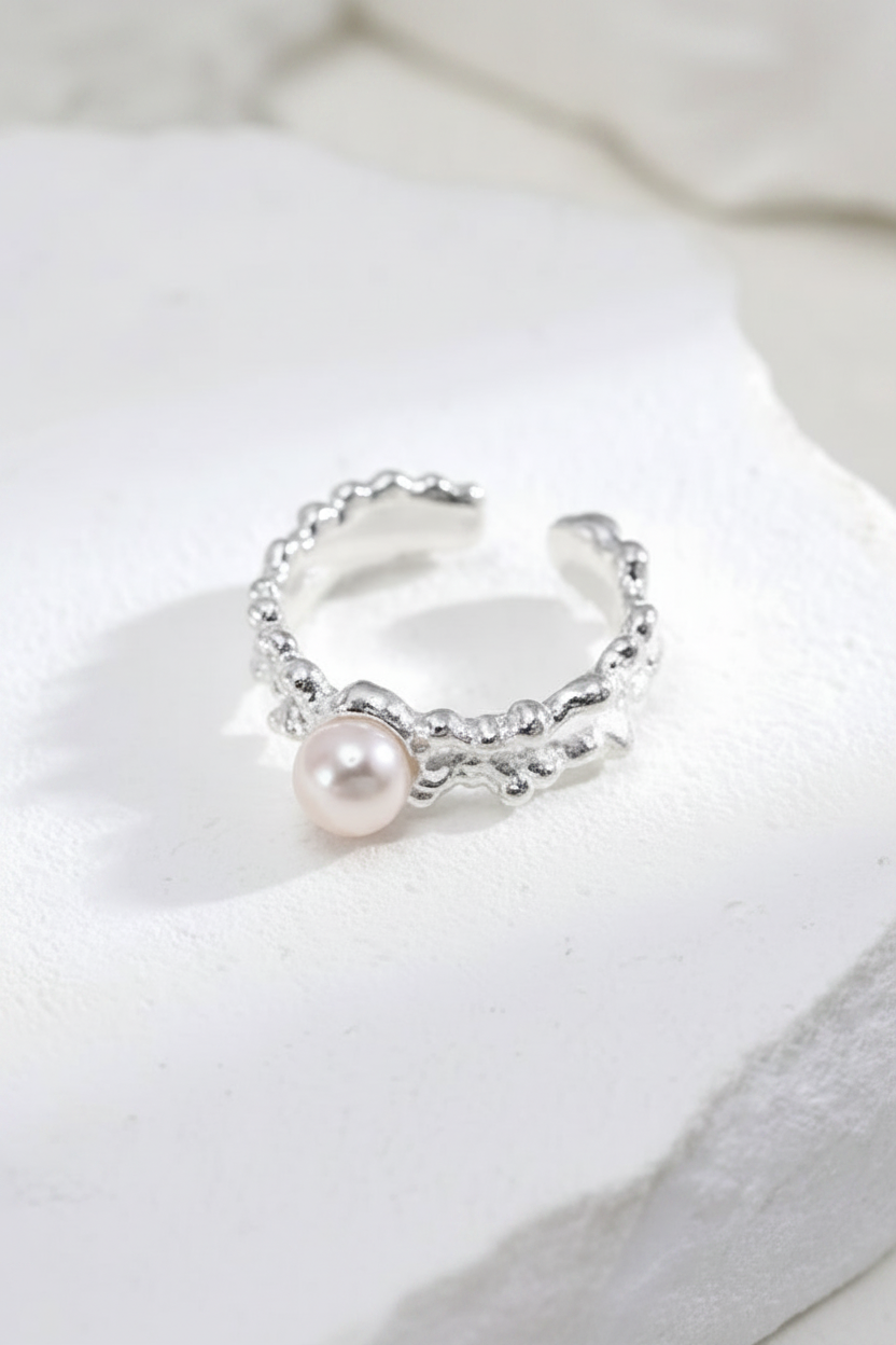 Sterling Silver Pearl Jewelry Set – view 9 – Sterling Arc Jewelry