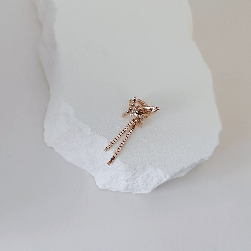 Butterfly Whisper Ear Cuff|Sterling Silver (Single)