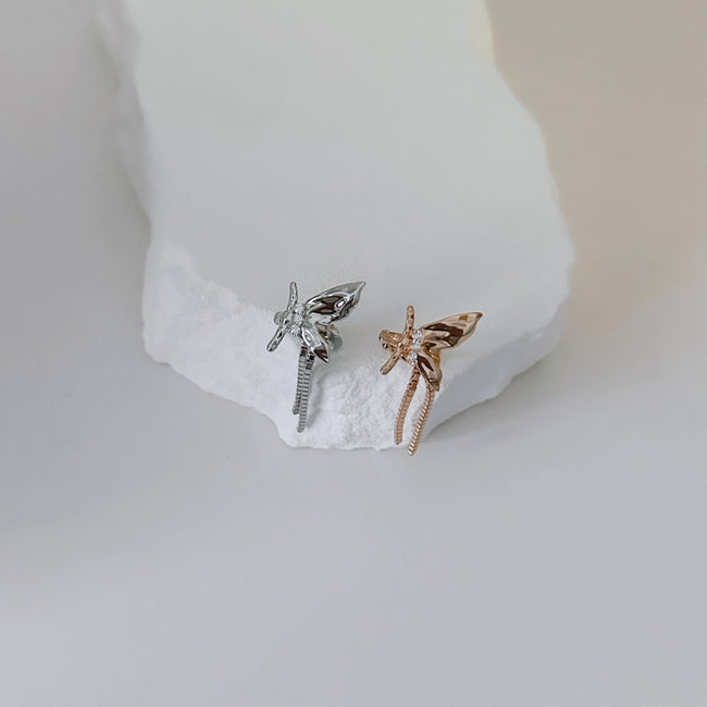 Butterfly Whisper Ear Cuff|Sterling Silver (Single) Hover Image