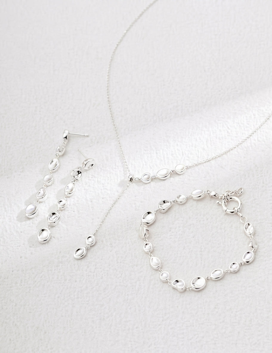 Sterling Silver Lava Set