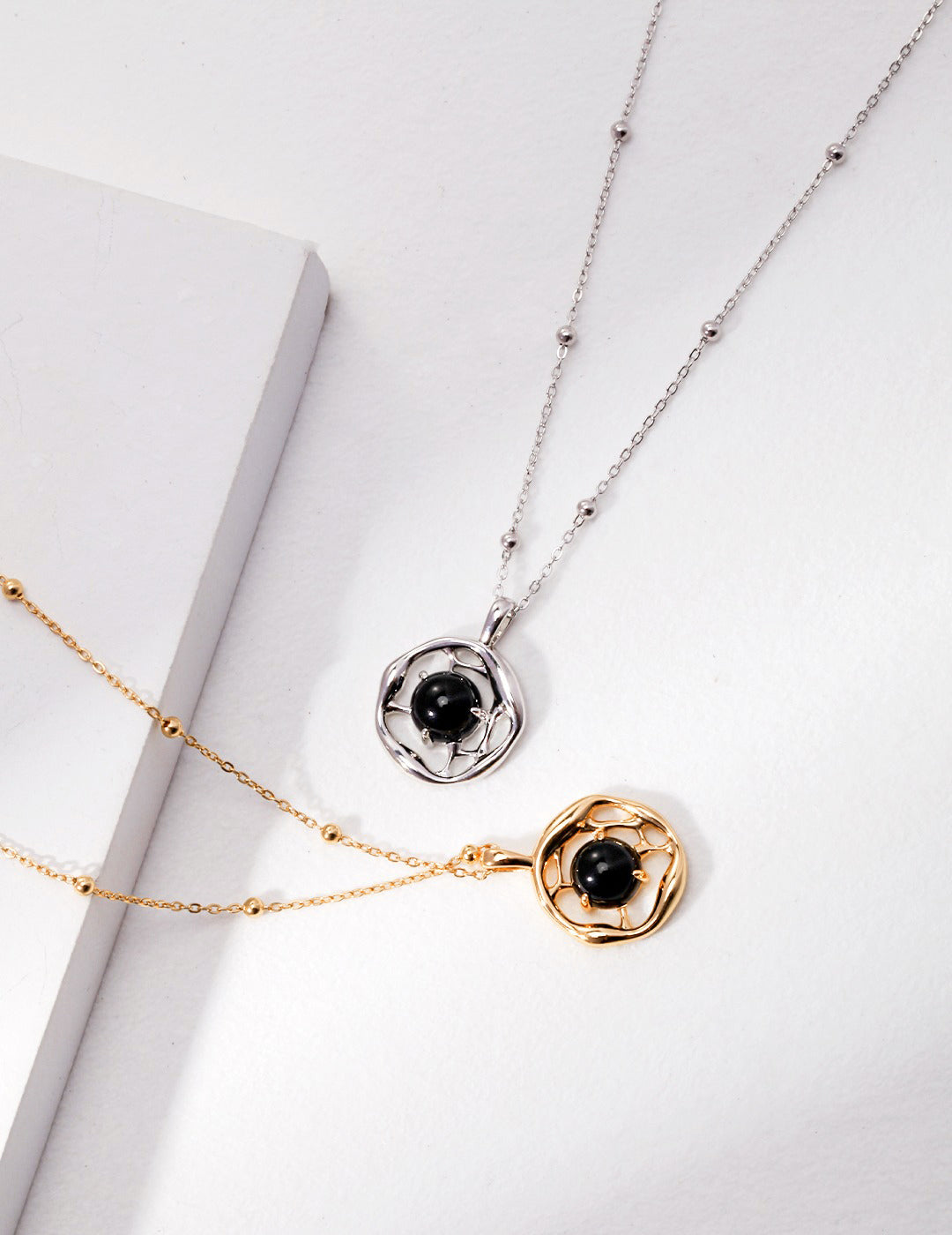 Sterling Silver Onyx Necklace