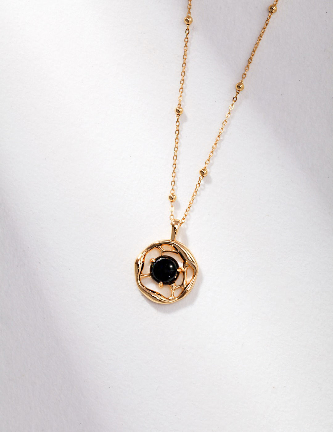 Sterling Silver Onyx Necklace