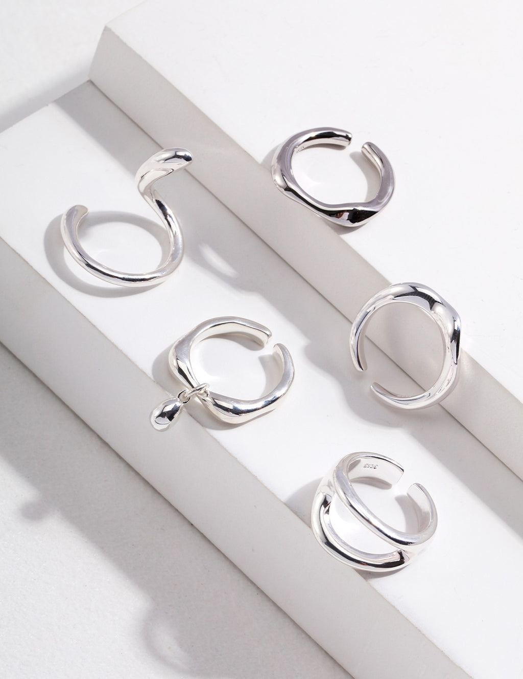 Lava Series|S925 Silver Open Adjustable Ring