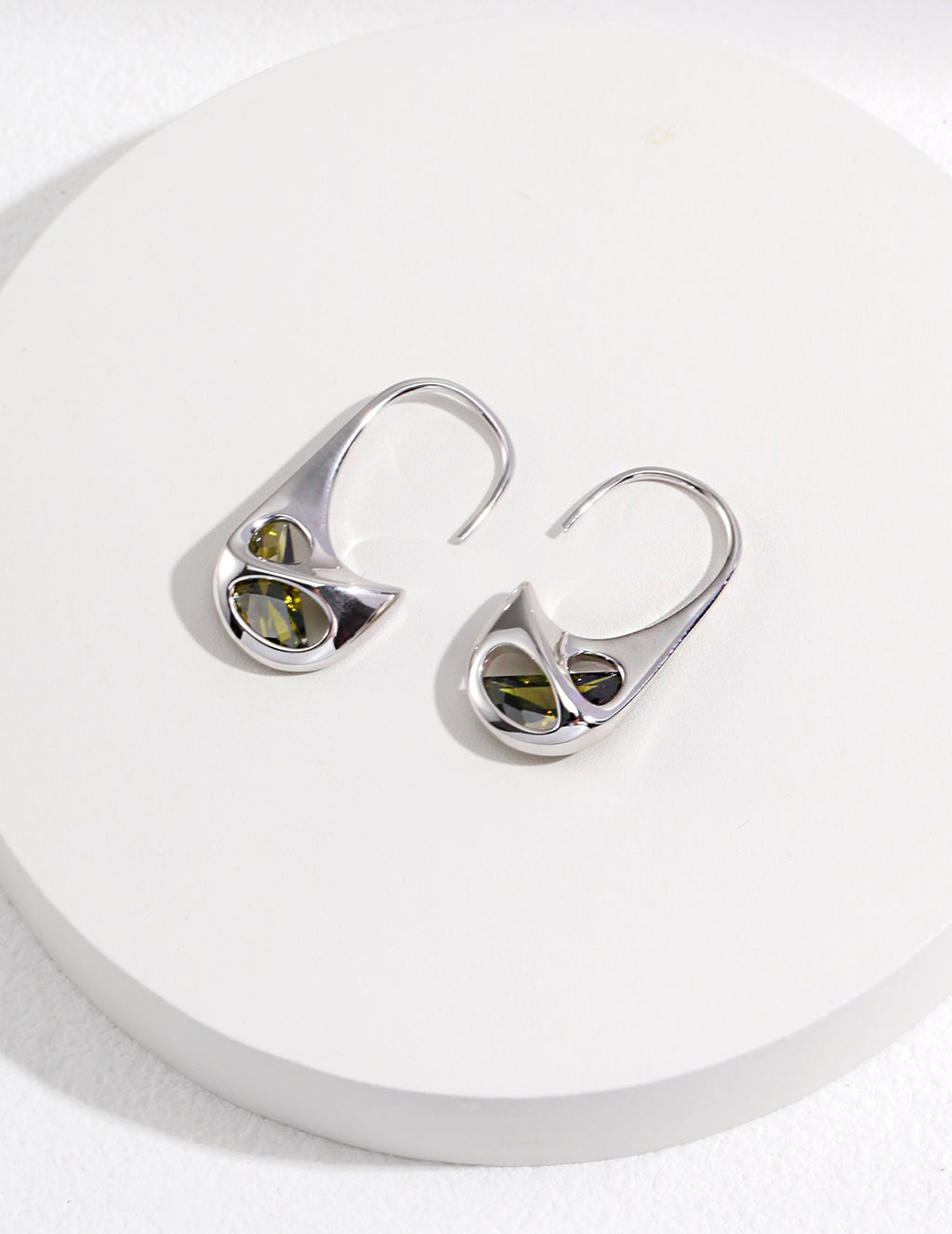 Pure Silver Earrings|Minimalist Irregular Design