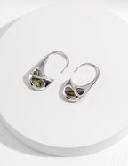 Pure Silver Earrings|Minimalist Irregular Design