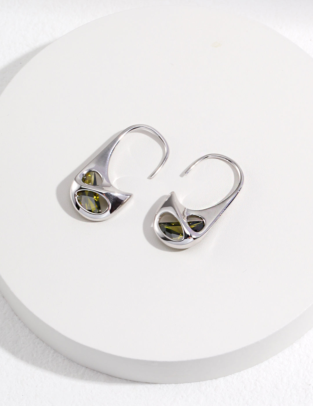 Pure Silver Earrings|Minimalist Irregular Design