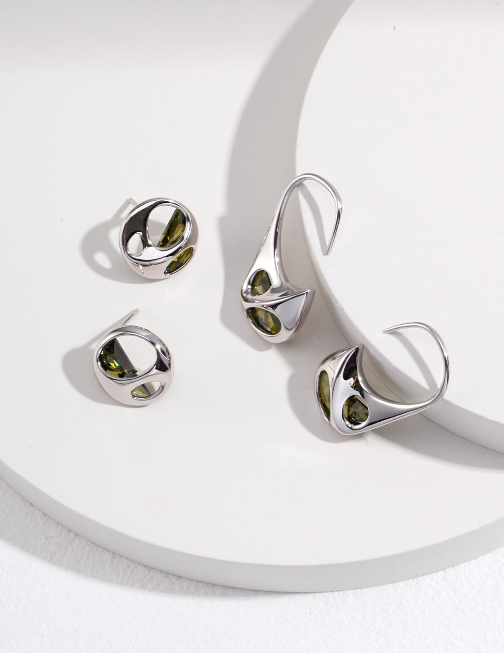 Pure Silver Earrings|Minimalist Irregular Design