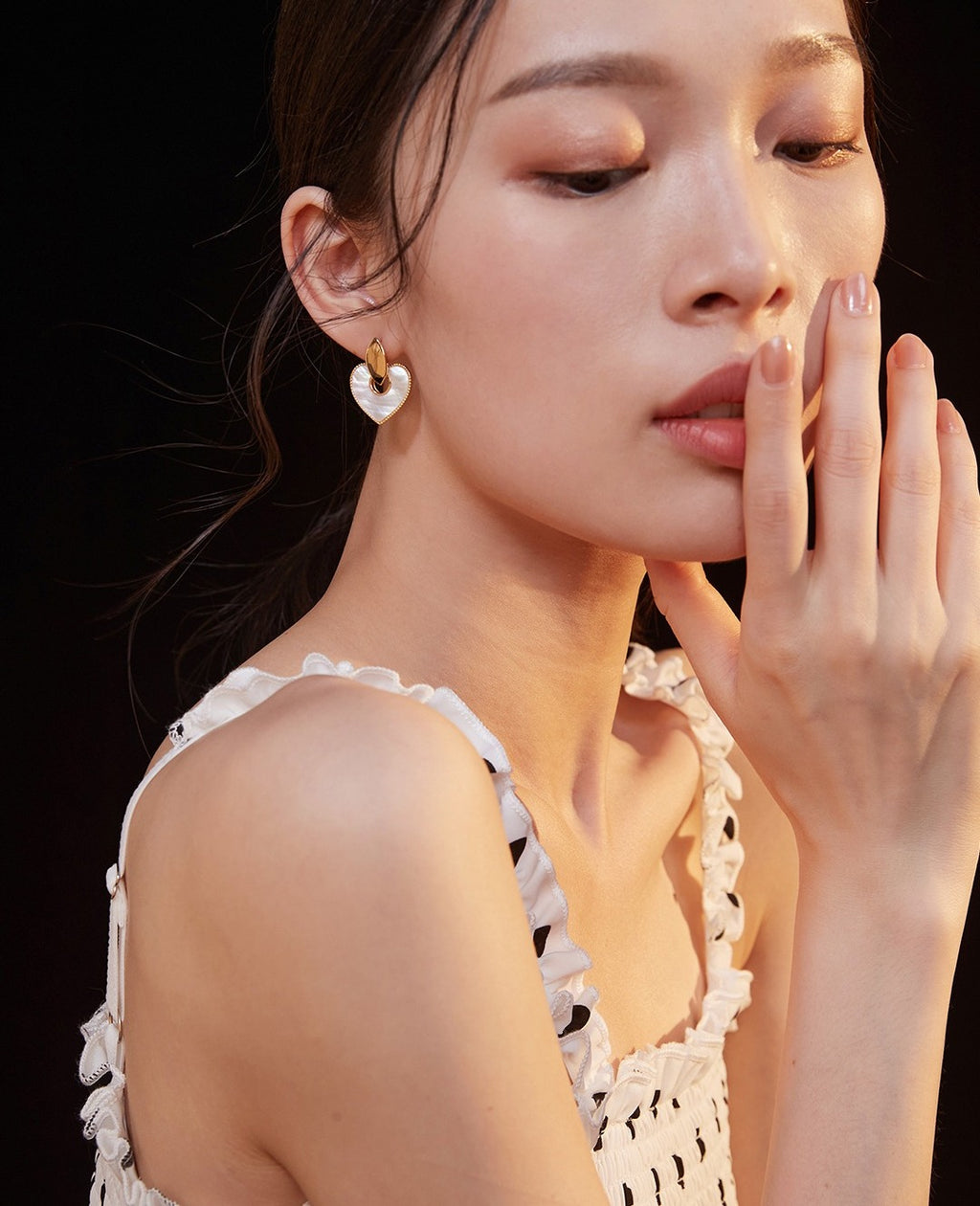 French Elegance Mother of Pearl Earrings|Sterling Silver Classic