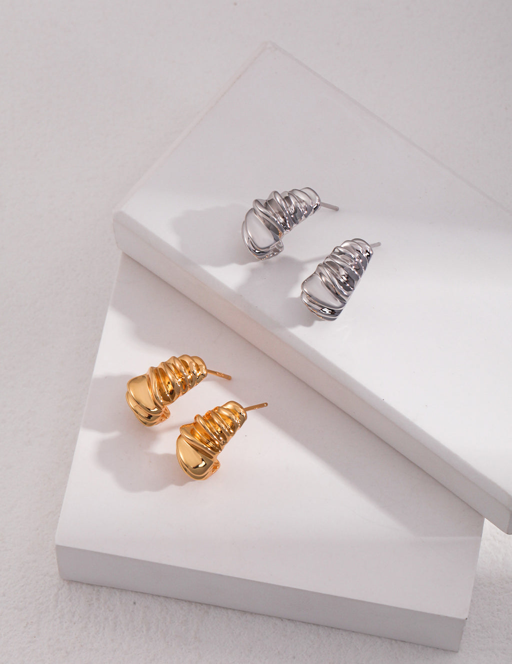 Elegant Sterling Silver Earrings|Modern Sophisticated Everyday Wear