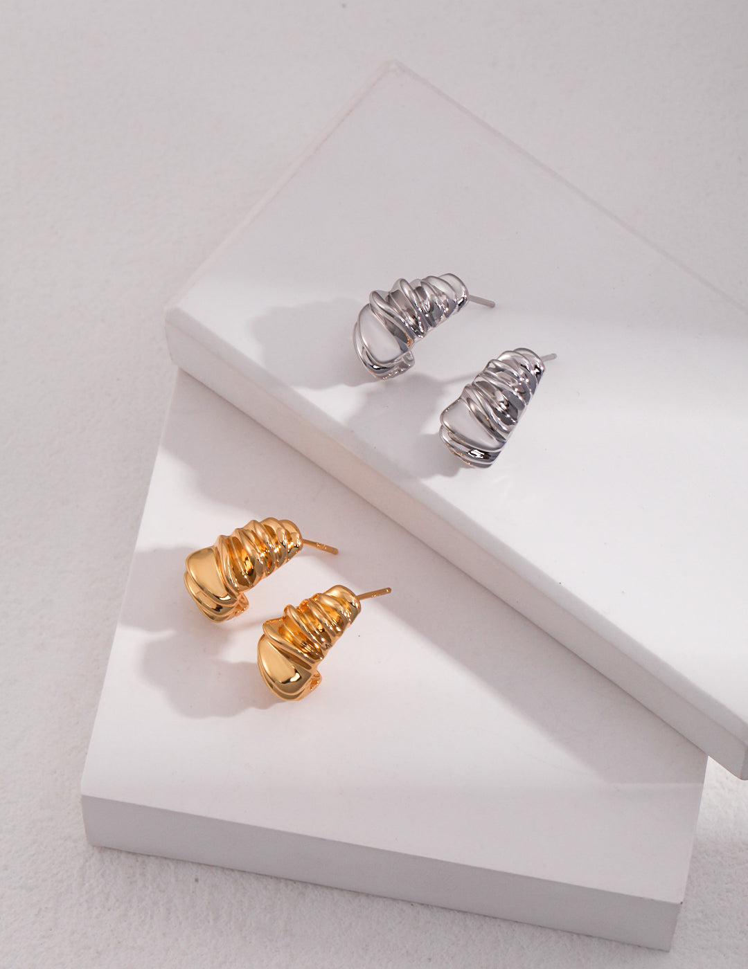 Elegant Sterling Silver Earrings|Modern Sophisticated Everyday Wear