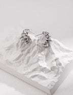 Elegant Sterling Silver Earrings|Modern Sophisticated Everyday Wear