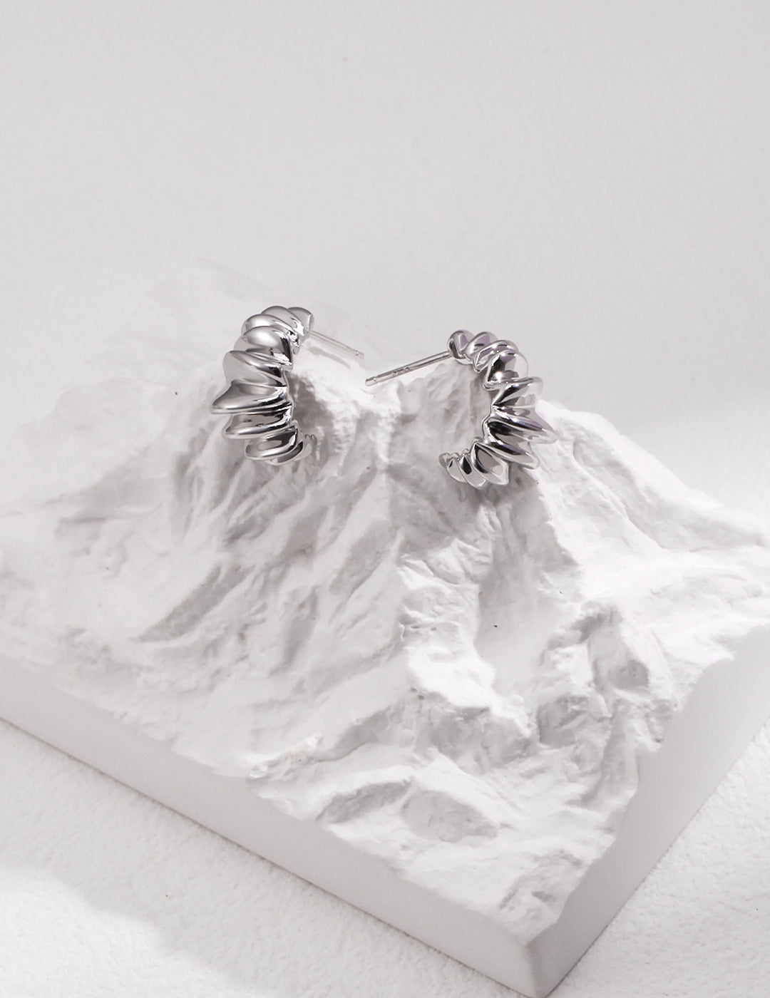 Elegant Sterling Silver Earrings|Modern Sophisticated Everyday Wear
