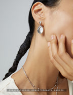 Lava Texture Mother of Pearl Earrings|Sterling Silver