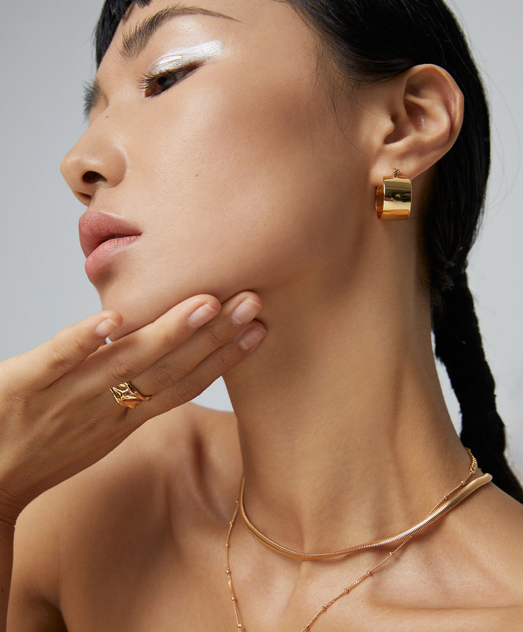 Sterling Silver Wide Band Ring