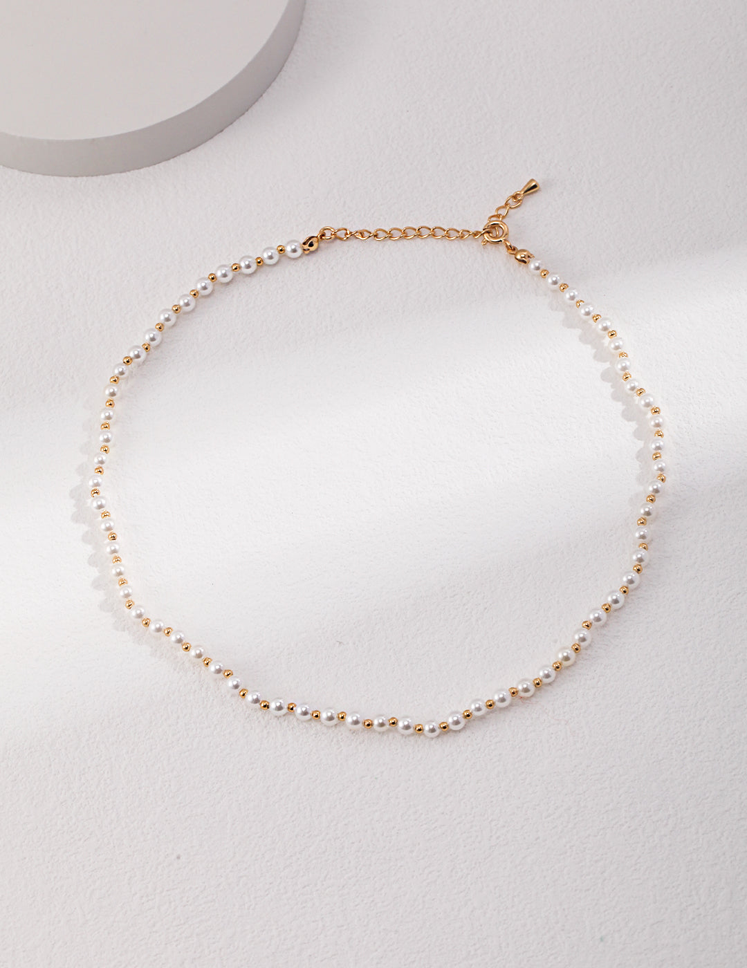 Sterling Silver Pearl Choker Necklace