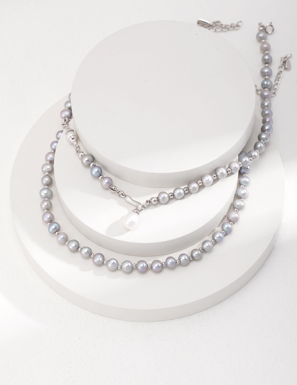 Sterling Silver Pearl Pendant Necklace