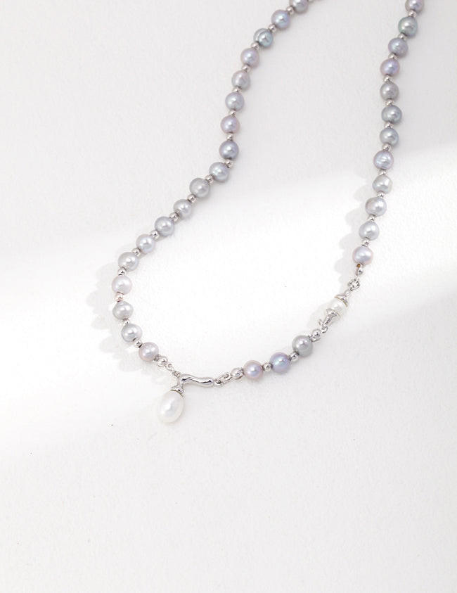 Sterling Silver Pearl Pendant Necklace Main Image