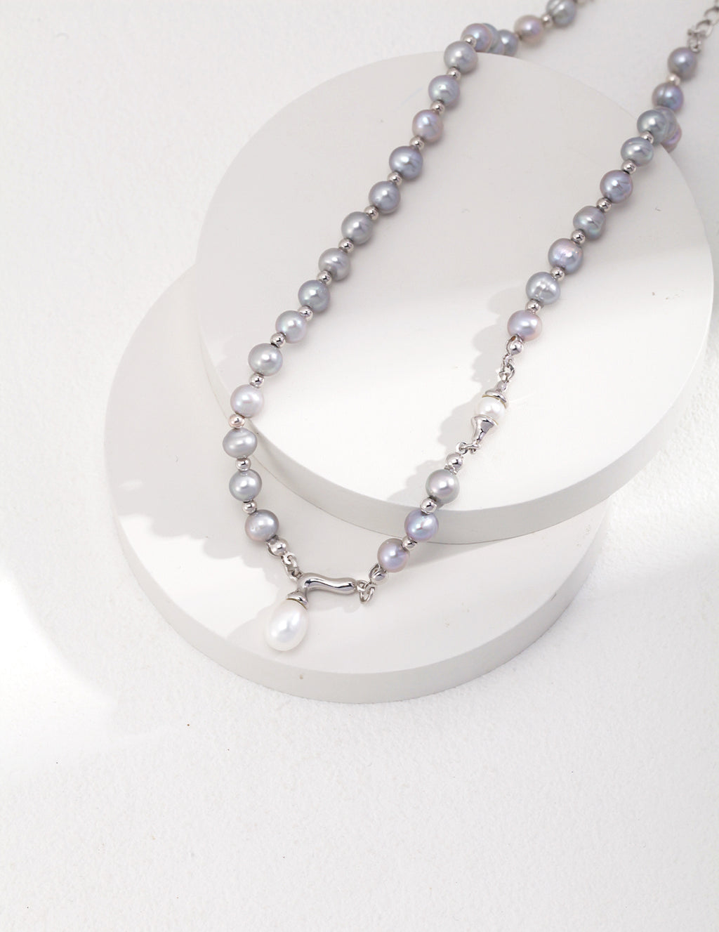 Sterling Silver Pearl Pendant Necklace