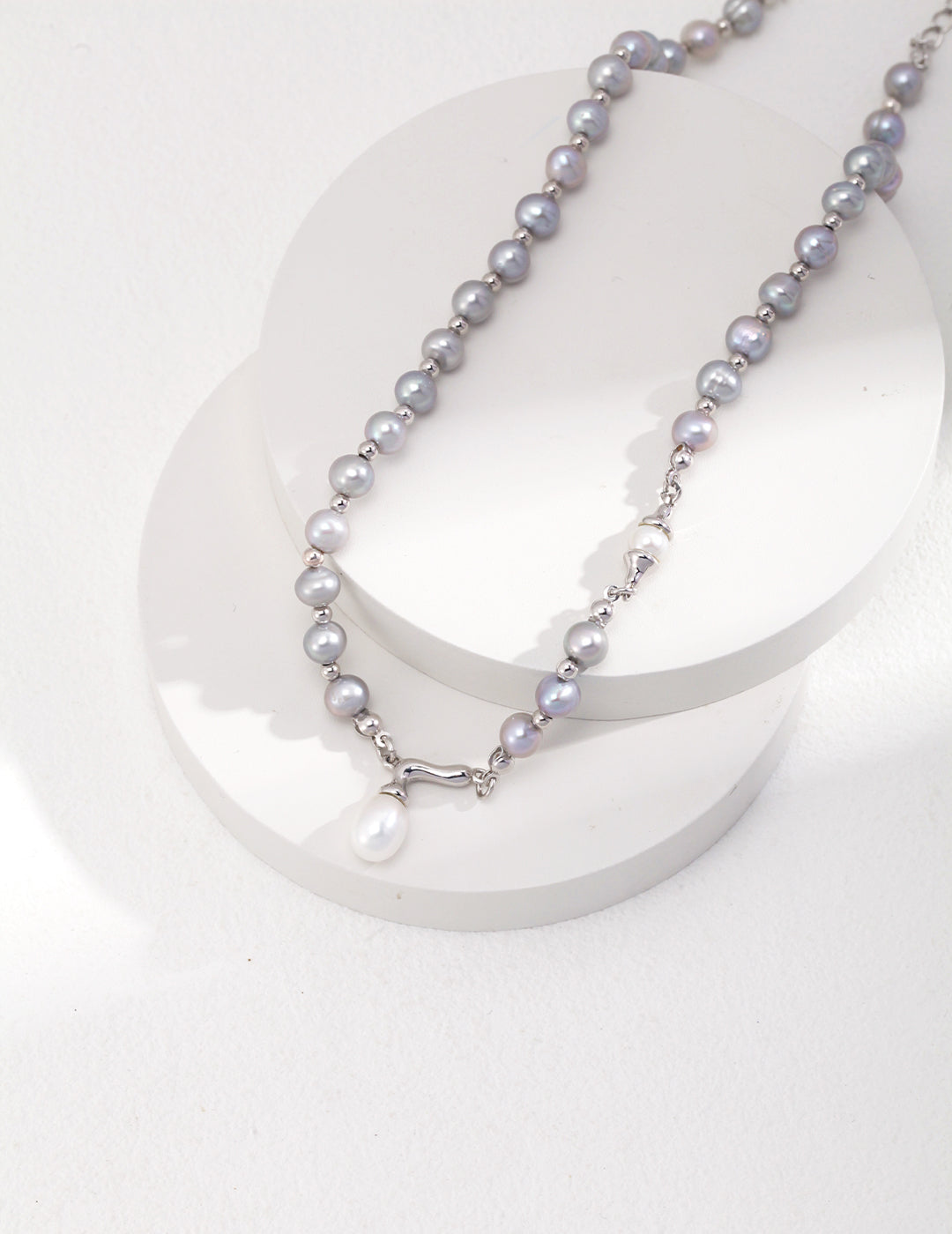 Sterling Silver Pearl Pendant Necklace
