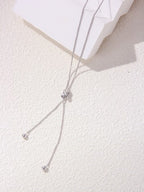 S925 Silver Fashion Tassel Knot Necklace