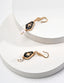 Sterling Silver Enamel&Pearl Earrings|Modern Classic Elegance
