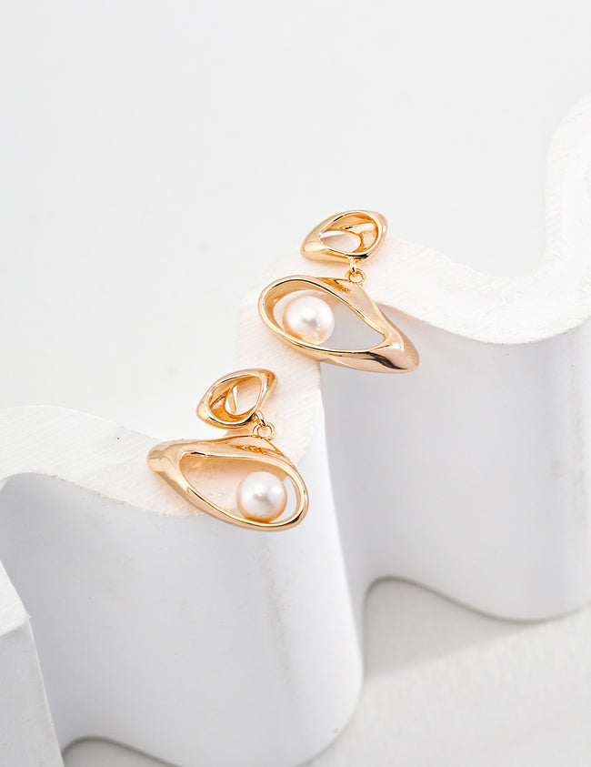 Sterling Silver Pearl Earrings|Timeless Elegance for Every Occasion Hover Image