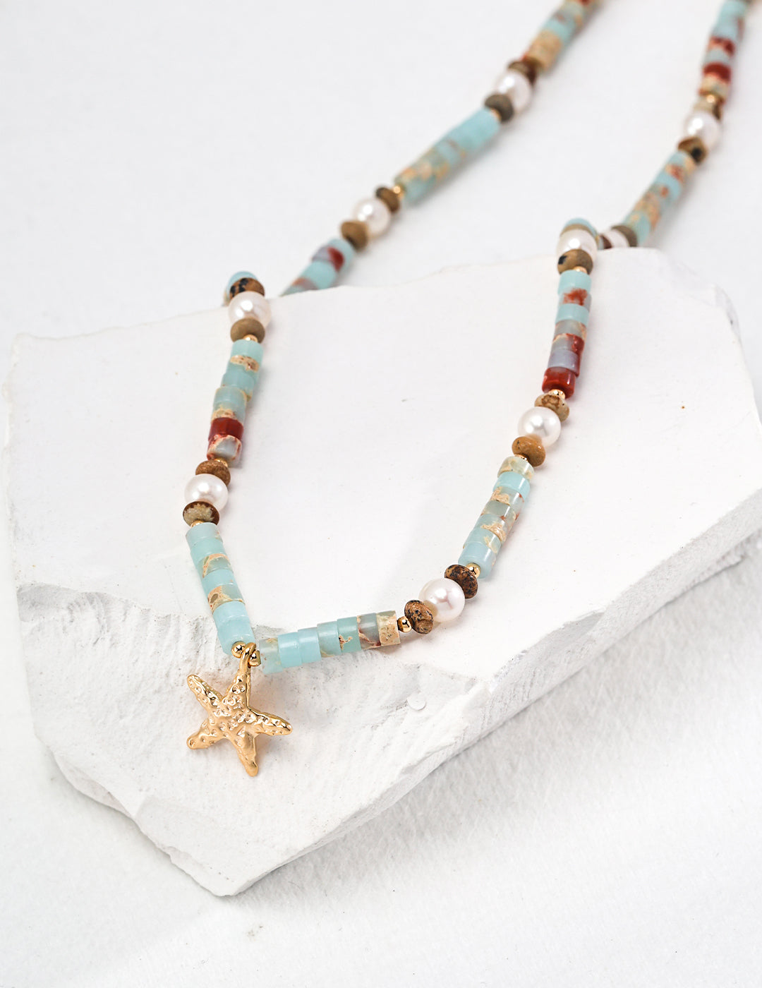 Sterling Silver Vintage Beaded Necklace
