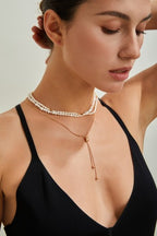 S925 Silver Fashion Tassel Knot Necklace