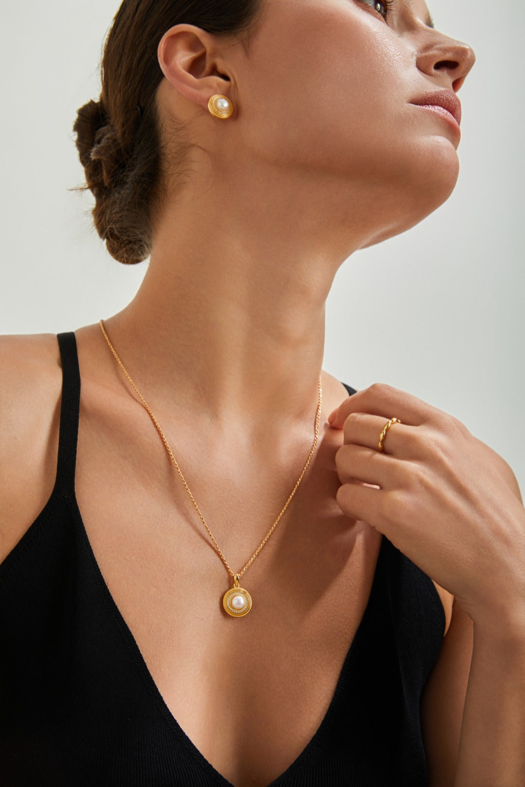S925 Silver Zircon & Pearl Necklace
