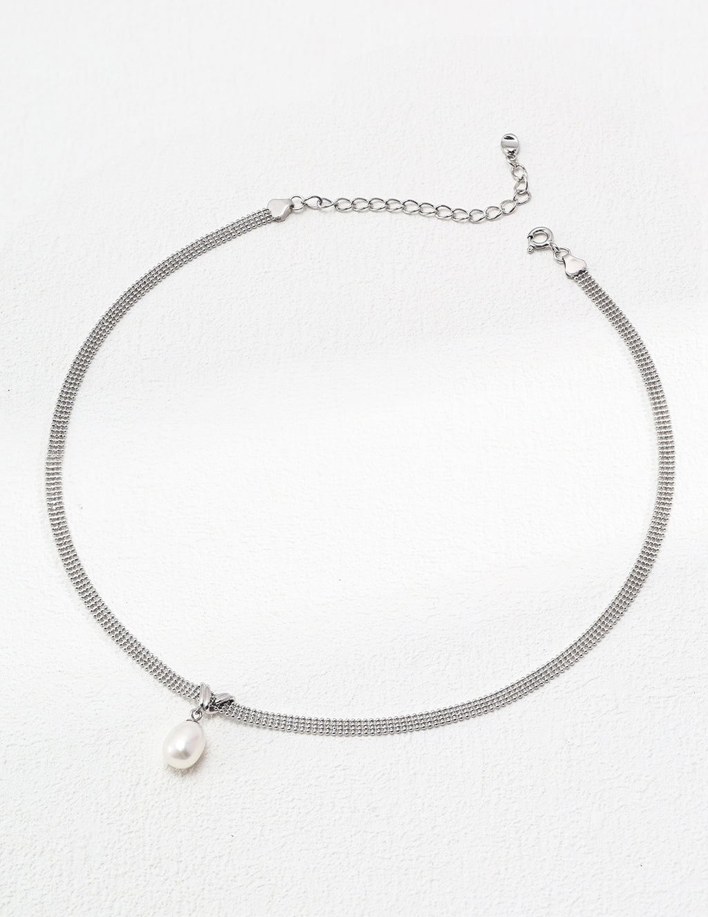 Sterling Silver Pearl Necklace
