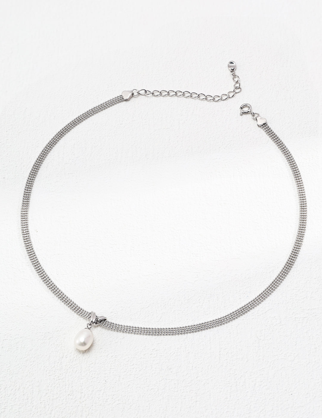 Sterling Silver Pearl Necklace