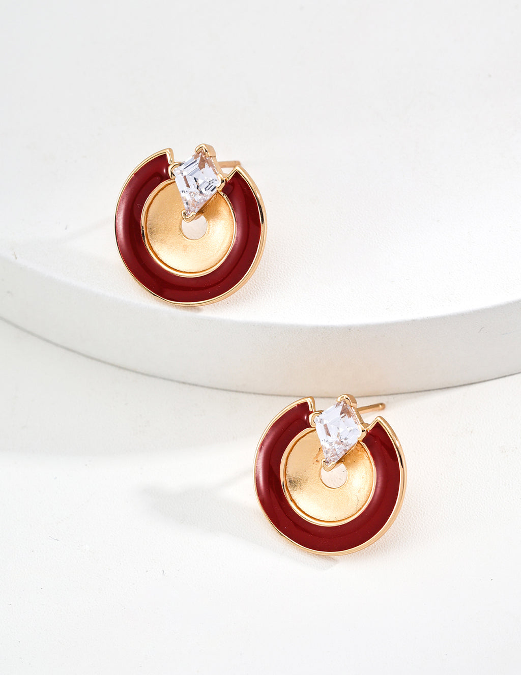 Sterling Silver Enamel Earrings