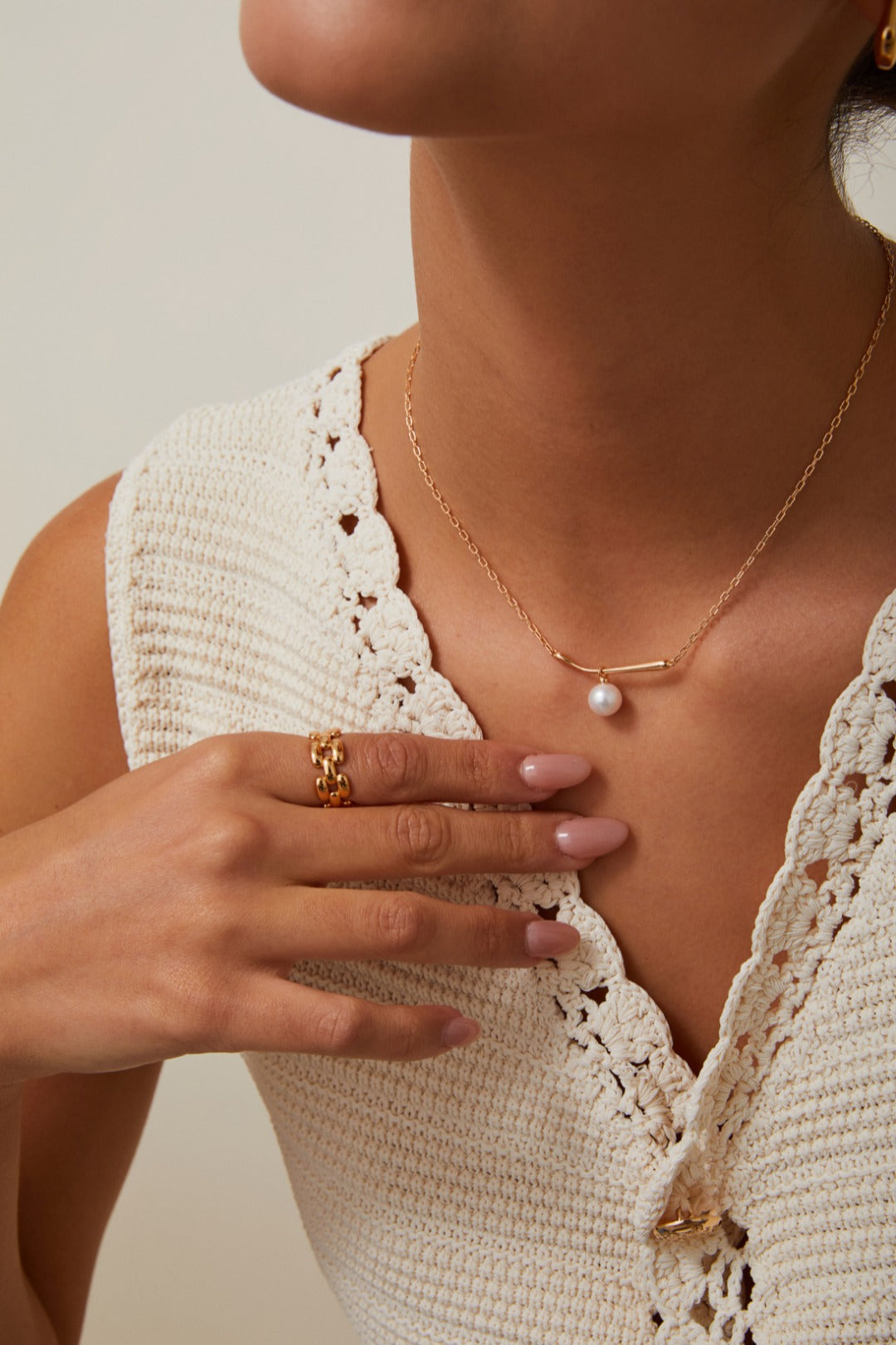 S925 Silver Pearl Necklace