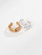 Lava Series|Raw Sterling Silver Ear Cuff (Sold Singly)