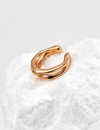 Lava Series|Raw Sterling Silver Ear Cuff (Sold Singly)