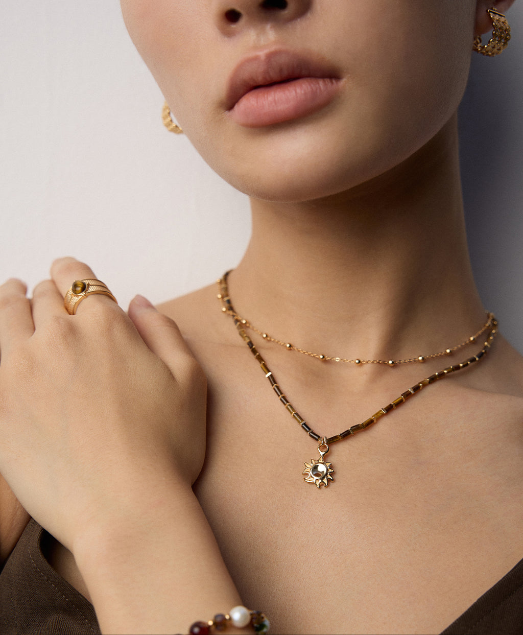 Sterling Silver Tiger's Eye Necklace