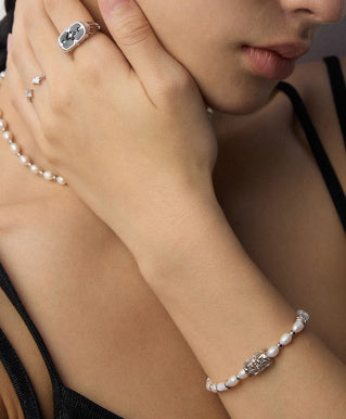 Sterling Silver Pearl Bracelet