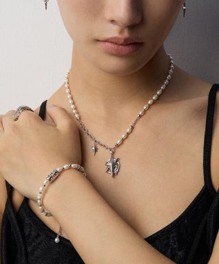 Sterling Silver Pearl Bracelet