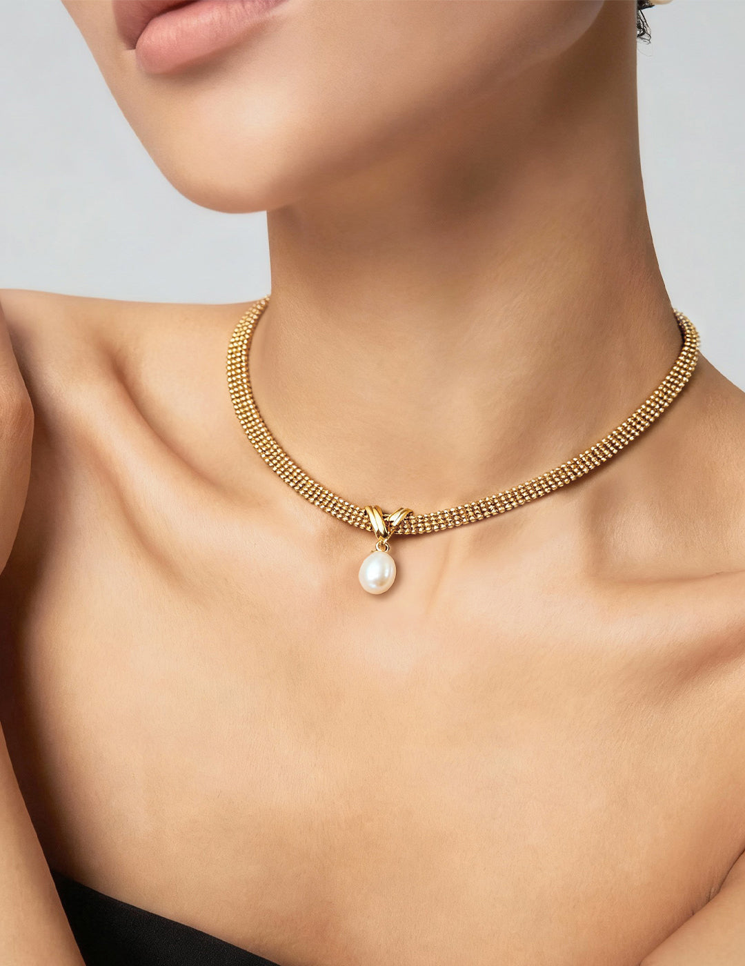 Sterling Silver Pearl Necklace