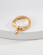 Lava Series|S925 Silver Open Adjustable Ring