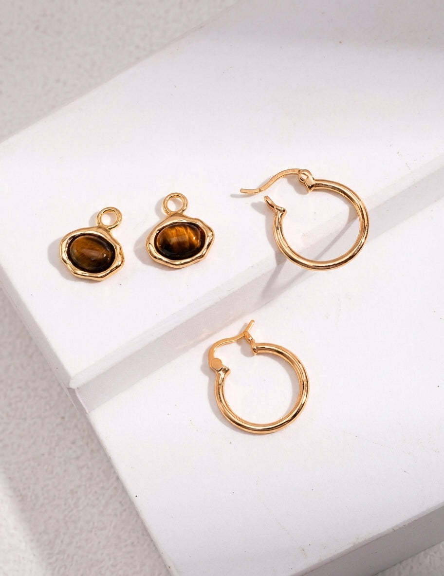 Sterling silver tiger's eye jewelry